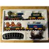 Image 1 : Box of 'Christmas Magic" Trains, Train Carts, Rails. and Etc.