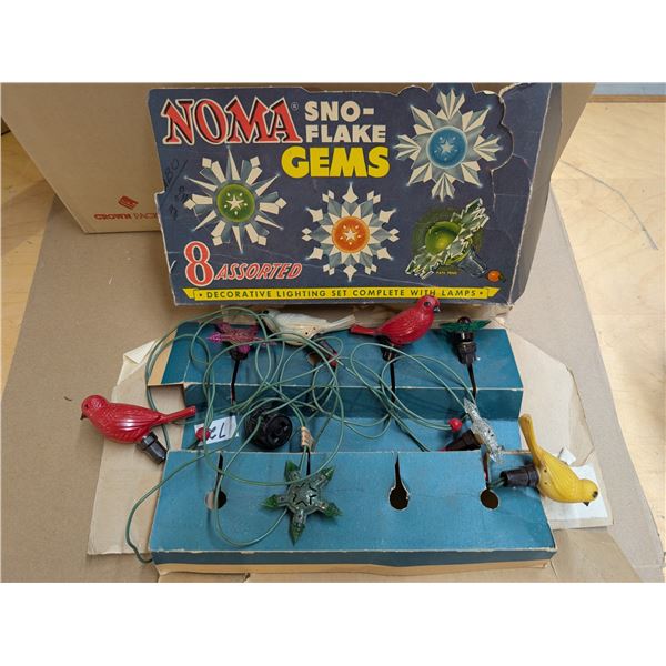Vintage NOMA Sno-Flake Gems Christmas Lights