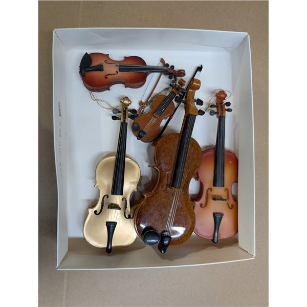 Lot of Mini Plastic Cellos/Violins (1) Plays Music, Not Tested