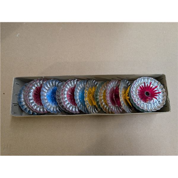 Lot of Vintage Aluminum . Lite Reflectors w/ Plastic Centers