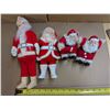 Image 2 : Lot of (4) Vintage Santa Decor Figures (2) Sitting Shelf Santa's