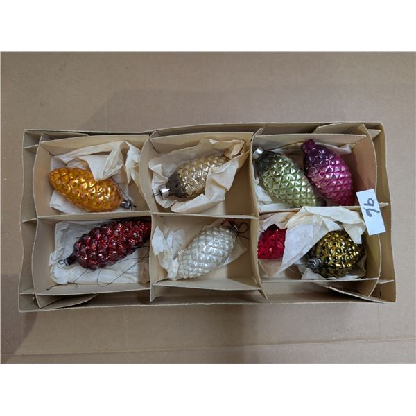 Box of Vintage Christmas Ornaments