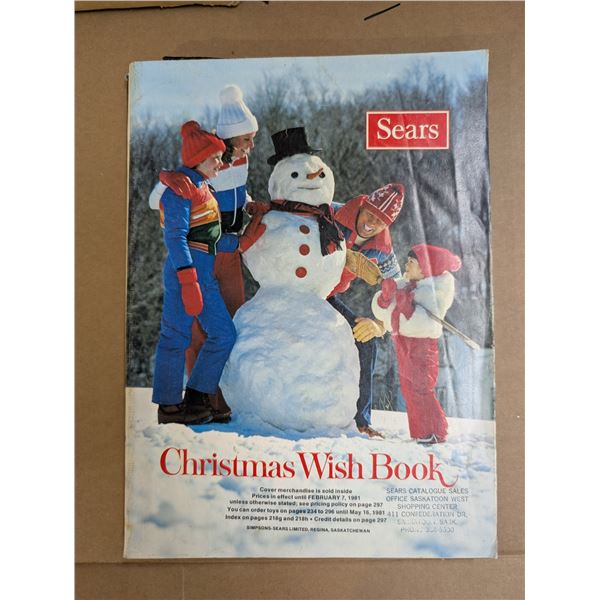 Vintage Sears Christmas Wish Book 1981-1980