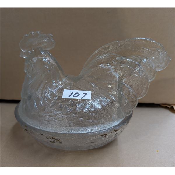 Glass Hen Nest Bowl Design