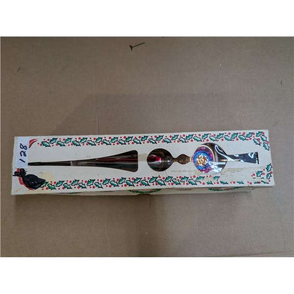 Vintage Christmas Longer Ornament w/ Original Box