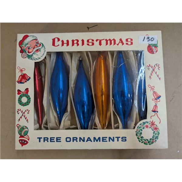 Box of Vintage Christmas Ornaments