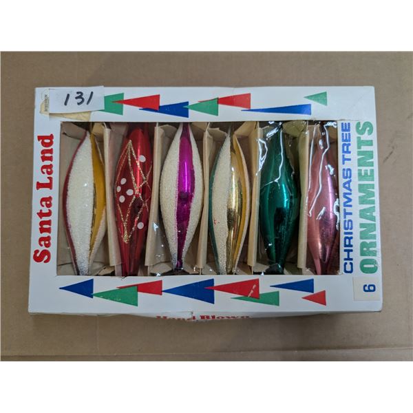 Box of Vintage Christmas Ornaments