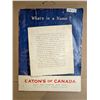 Image 1 : Vintage Eaton's of Canada Catalogues 1954-1955