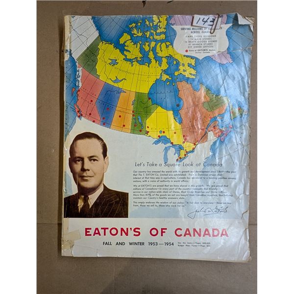 Vintage Eaton's of Canada Catalogues Fall and Winter 1953-54