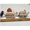 Image 3 : 4 Pieces - Mini Teapots - house themed