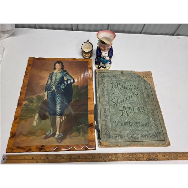 4 English Pieces - 2 "Toby Jug", 1 England, 1 Occupied Japan