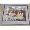 Image 2 : "Friendship is the Golden Thread" art print by Sandra Kuck - Professionally Framed 20x18 inch - 1993