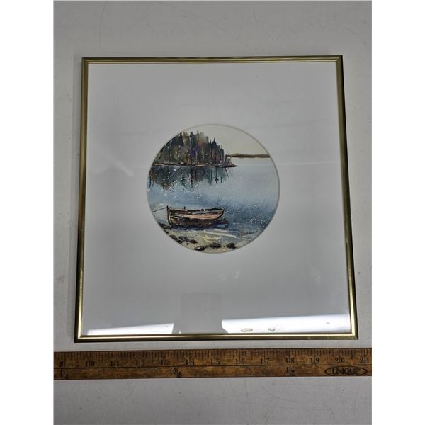 Artist Janice Middlebrook Watercolour - Professionally Framed - 11x12 inch