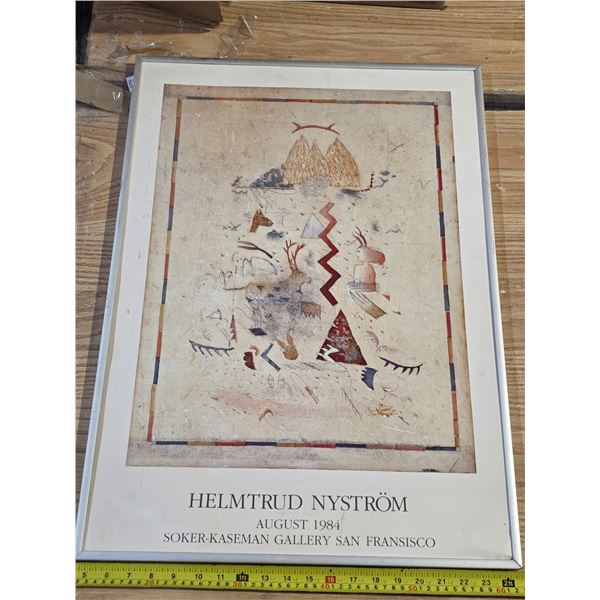 Helmtrud nystrom art exhibition poster- 28" by 20"