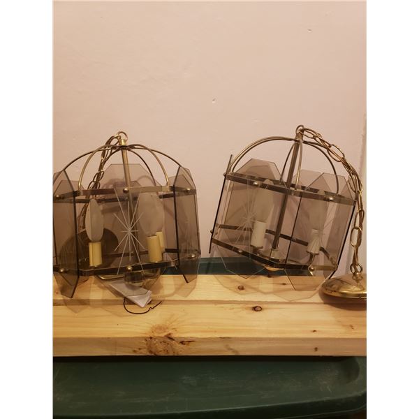 Retro ceiling lights- one pane is broken