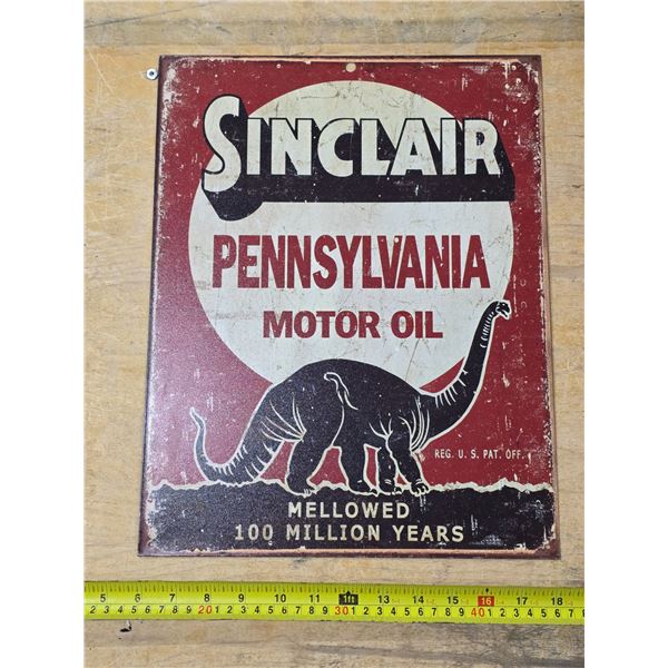 Sinclair motor oil sign- reproduction
