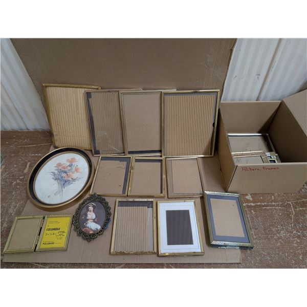 Box full of Vintage Frames (Measurements as Shown)