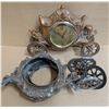 Image 1 : Vintage Bronze or Bronze Plated Carriage Design Clock w/ Parts