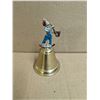 Image 1 : Vintage Brass Bell w/ Clown Design Handle