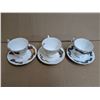 Image 1 : (3) Adderley Fine Bone China Tea Cup and Saucers