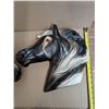 Image 2 : (2) Vintage Chalkware wall Decor (Horse Designs)