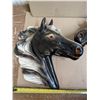 Image 3 : (2) Vintage Chalkware wall Decor (Horse Designs)