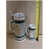 Image 2 : (4) Vintage 1978,1983, and 1986 Avon Brand Made Steins (1) Large (3) Small