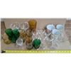 Image 2 : Lot of Vintage Glasses (Colored, Crystal, and etc.)