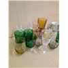 Image 3 : Lot of Vintage Glasses (Colored, Crystal, and etc.)
