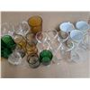 Image 5 : Lot of Vintage Glasses (Colored, Crystal, and etc.)