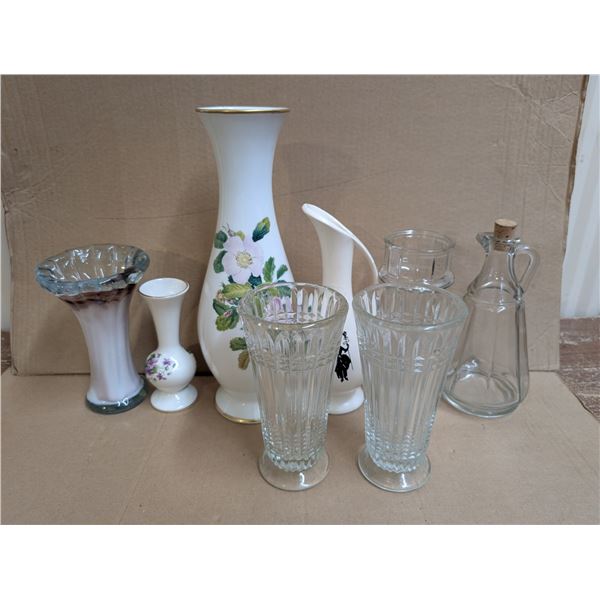 Lot of Vintage Vases (Prairie Rose, Hechoen, and etc.)