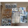 Image 1 : Box of Misc. Vintage Items (Decorative Spoons, Collectable's, Vintage Road Maps, and etc.)