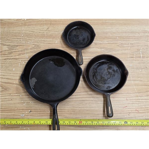 Cast iron pans