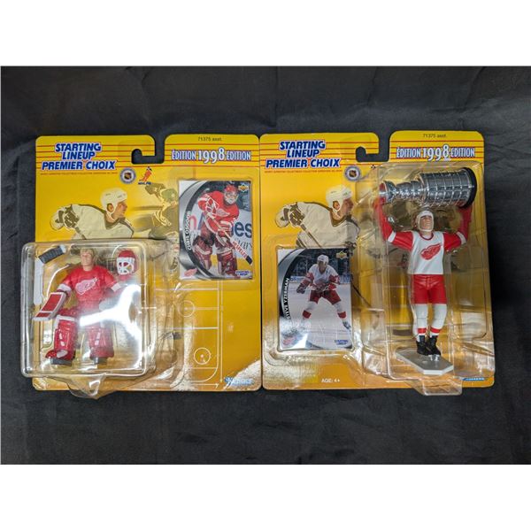 (2) Vintage Starting line up 1998 Edition Factory Sealed Hockey Figures (Chris Osgood, Steve Yzerman