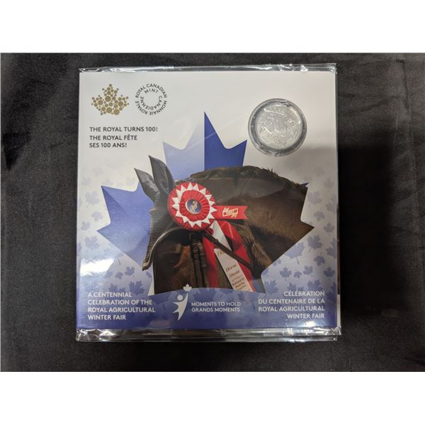 Royal Canadian Mint Sealed  2022 "The Royal Turns 100!" 5 Dollar Fine Silver Coin 99.99% Pure Silver