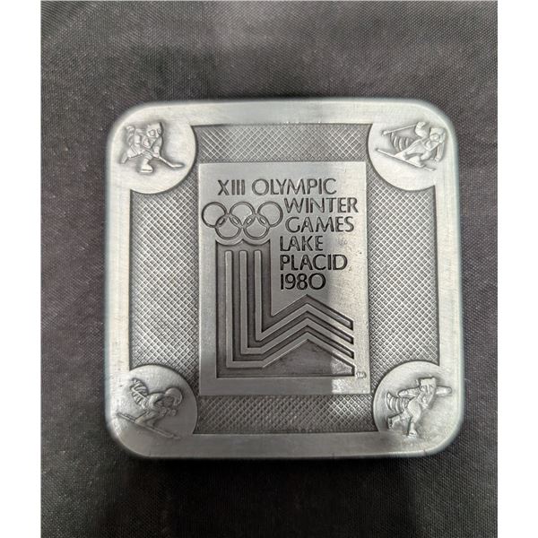 Vintage XII Olympic Winter Games Lake Placid 1980 Buckle