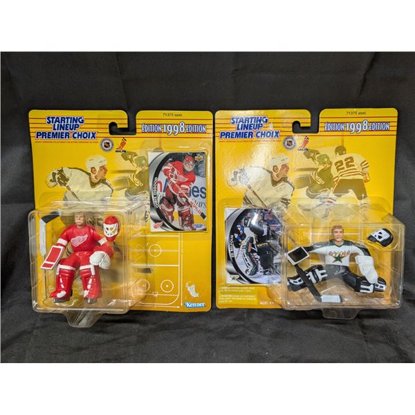 (2) Vintage Starting line up 1998 Edition Factory Sealed Hockey Figures (Chris Osgood and Ed Belfour