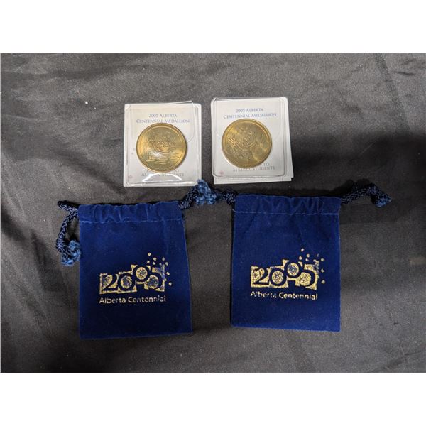 (2) 2005 Alberta Centennial Medallion w/ Certificate of Authenticity