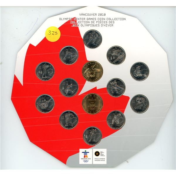 Vancouver 2010 Olympic Winter Games Coin Collection Full Set