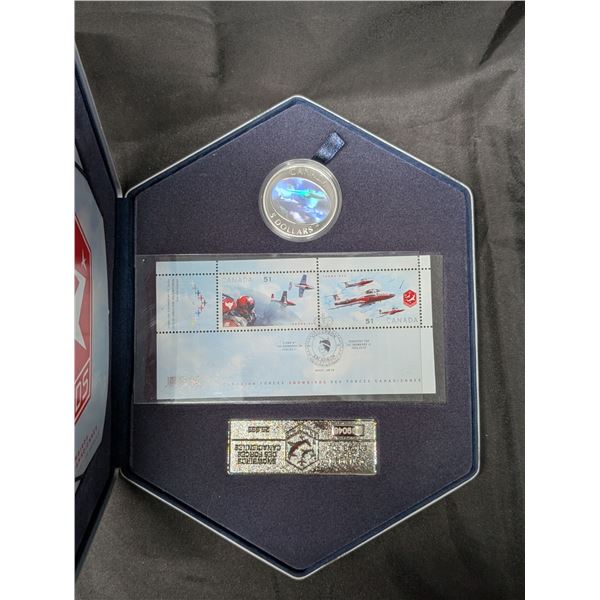 Canadian Forces Snow Birds Stamp and Coin Set w/ Original Case