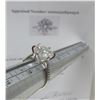 Image 4 : 5.00 CT GRA CERTIFIED ROUND BRILLIANT CUT MOISSANITE STONE VVS D COLOR SET IN CENTER WITH 14 ROUND B
