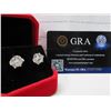 Image 6 : 4.00 CT TW GRA CERTIFIED ROUND BRILLIANT CUT MOISSANITE STONES VVS D COLOR SET IN 6 CLAW FILAGREE HE