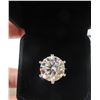 Image 2 : 10.00 CT GRA CERTIFIED ROUND BRILLIANT CUT MOISSANITE STONE VVS D COLOR SET IN 6 CLAW HEAD SET IN 92