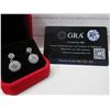 Image 7 : 2.00 CT GRA CERTIFIED ROUND BRILLIANT CUT MOISSANITE STONE VVS D COLOR WITH 28 ROUND BRILLIANT CUT C
