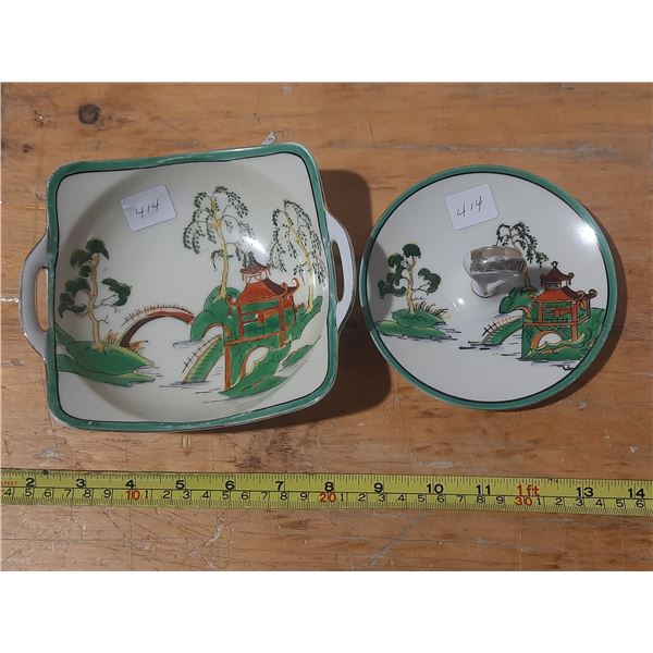 (2) Noritake Dishes.