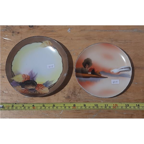 (2) Noritake Dishes.