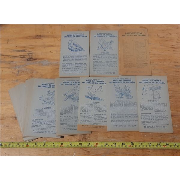 35 Birds of Canada Cards Nabisco Shredded Wheat.