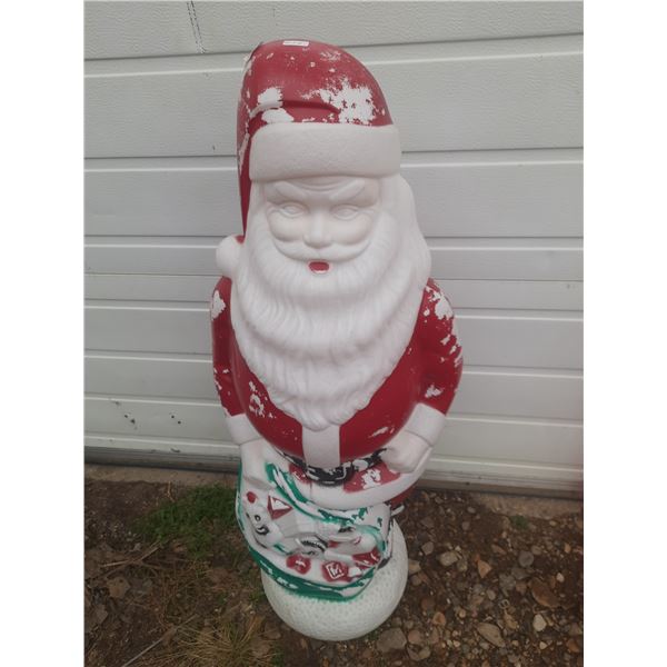 Plastic Santa - 42"H