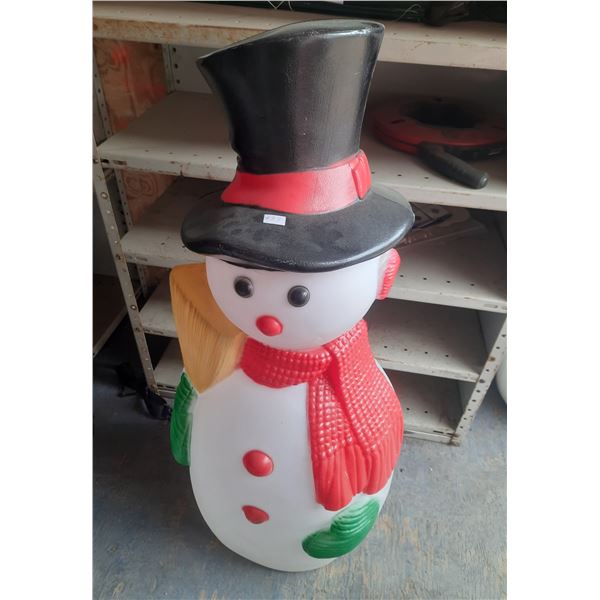 Plastic Snowman - 40"H
