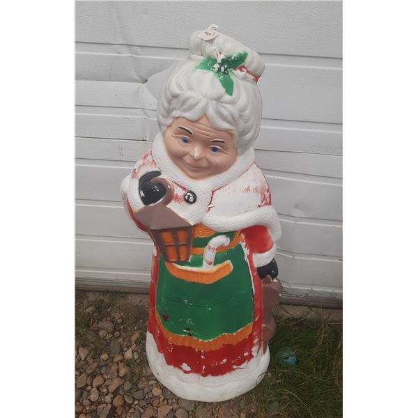 Plastic Mrs. Claus - 38"H